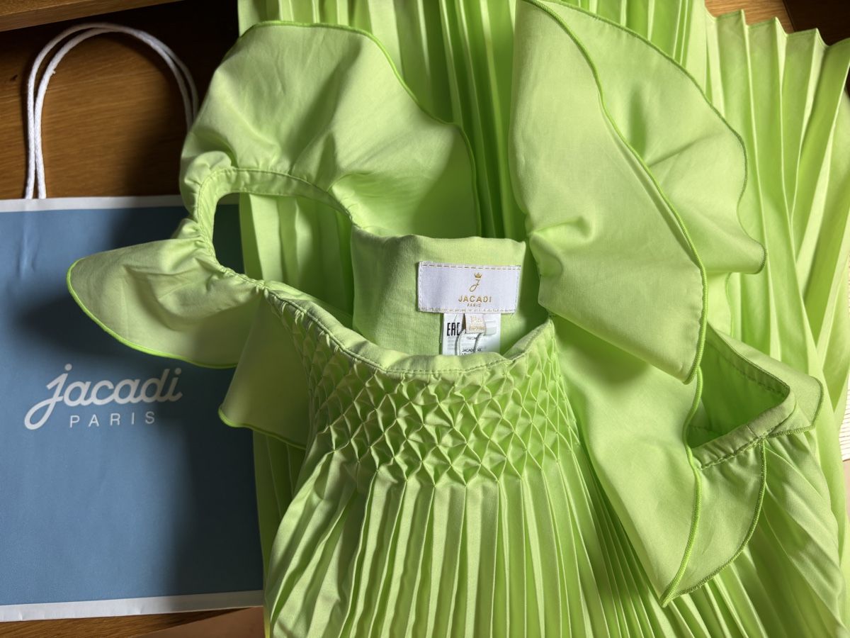 Jacadi Vestiti & Gonne: Robe plissée vert anis Jacadi 12 ans - 152cm NEUVE – Nuovo e nell'imballaggio originale da Founex venduto da ari_2gt7 8