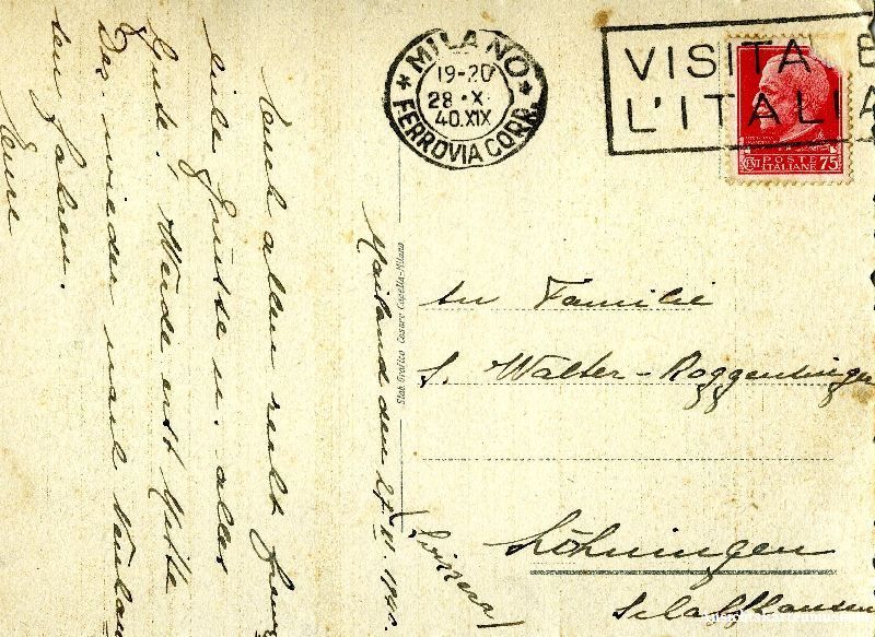 Cartoline postali: Milano - Piazzale Fiume + 1940 – Usato da Emmenbrücke venduto da teestube 1