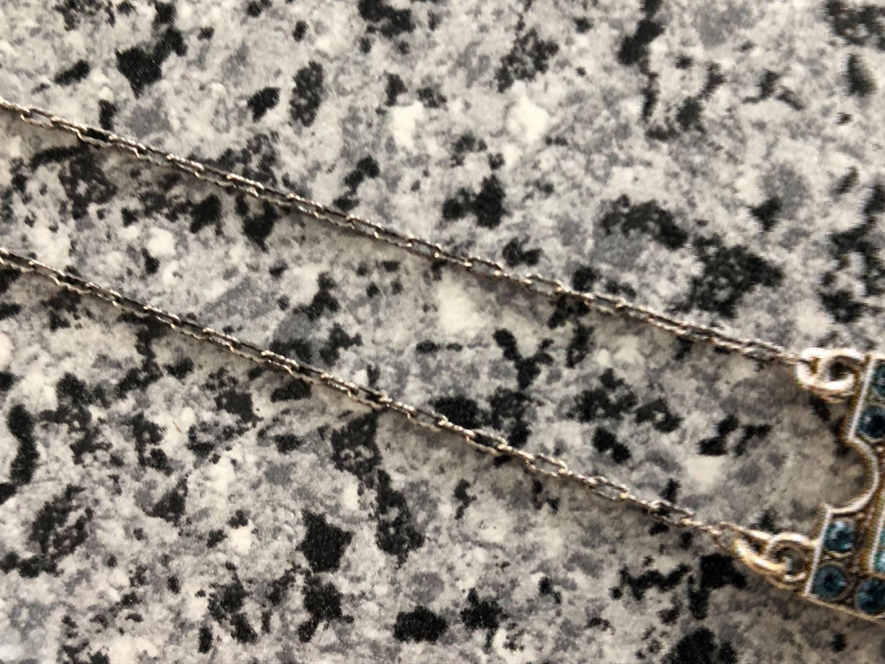 Anelli: VERSPIELTES SILBER DUO MIT BLAUEN STEINE – Usato da Meggen venduto da Meggeni 7