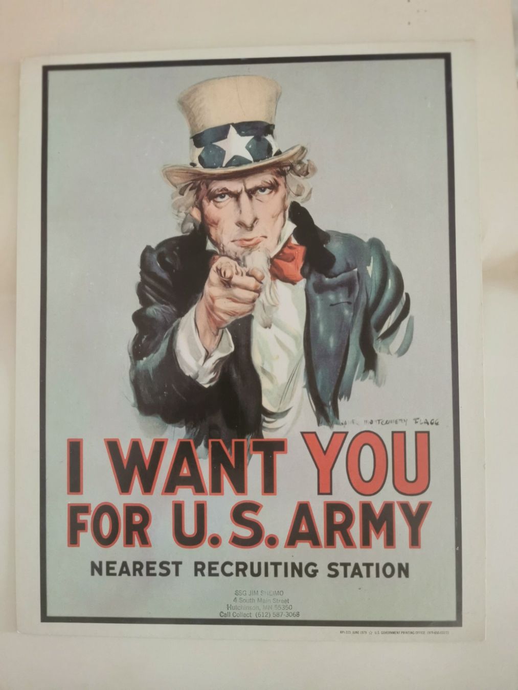 Foto & Immagini: Original US Army Rekrutierungs-Poster "Uncle Sam" – Usato da Unterlunkhofen venduto da trifasciata