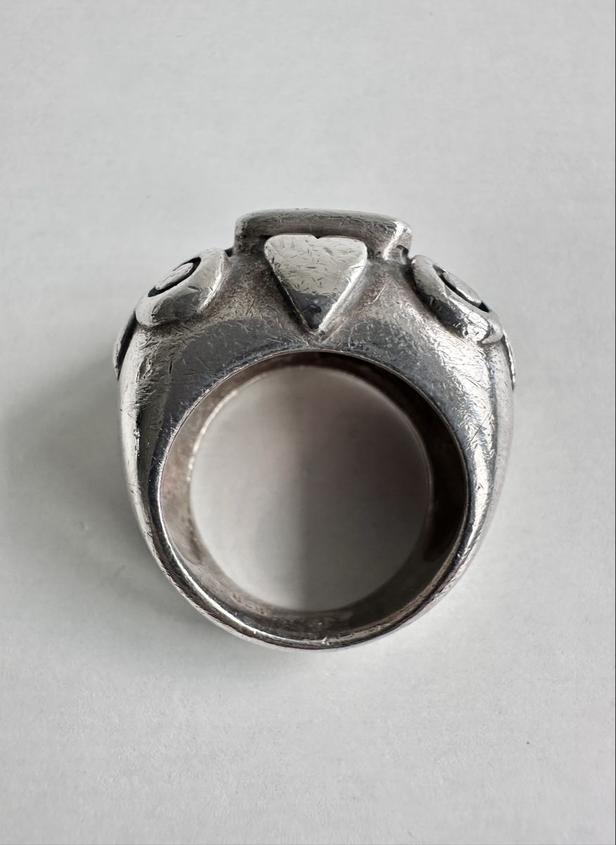 Anelli: Silverstar Silberring mit violettem Stein / Gr. 53 – Usato da Bern venduto da neon317 5