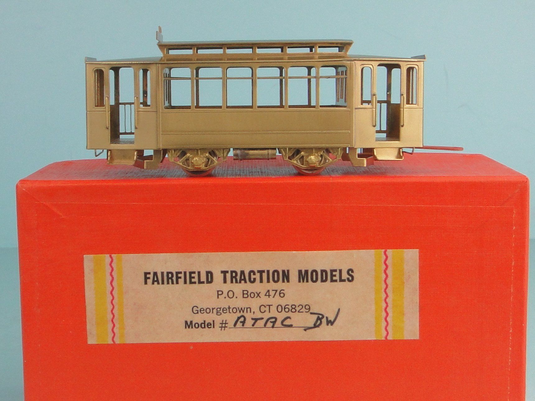 Modellini di ferrovie: Fairfield Model H0 Atac BW / Anhänger – Usato da Bülach venduto da cann11