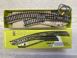 Märklin 5140 Elektromagnetisches Bogenweichenpaar