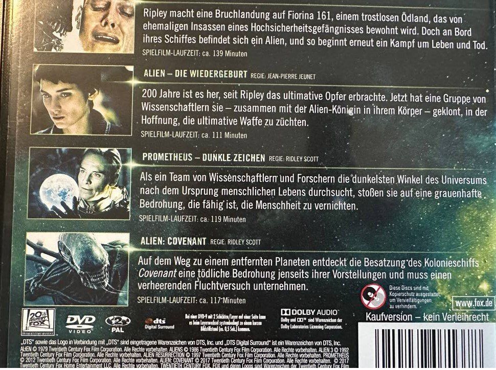 Alle DVDs: Alien 6-Film Collection + Prometheus DVDs – Gebraucht aus Beringen von Mantafisch1 3