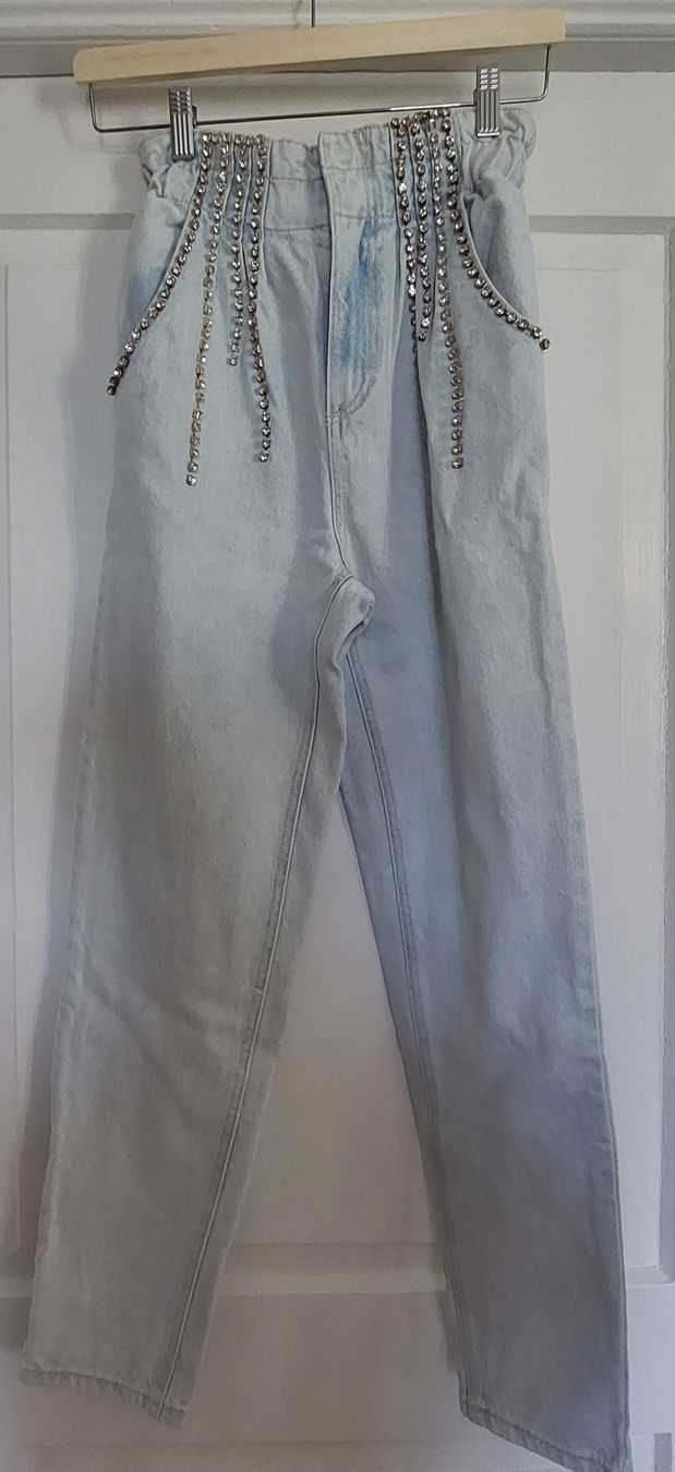 Jeans: Jeans mit Glitzer Strass S – Usato da zürich venduto da annagoesshopping