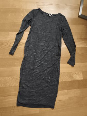 H&M Schwangerschaftskleid, Grösse S, Grau - Herbst/Winter