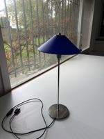 Stehlampe blau Metall 50er 60er Jahre guter Zustand