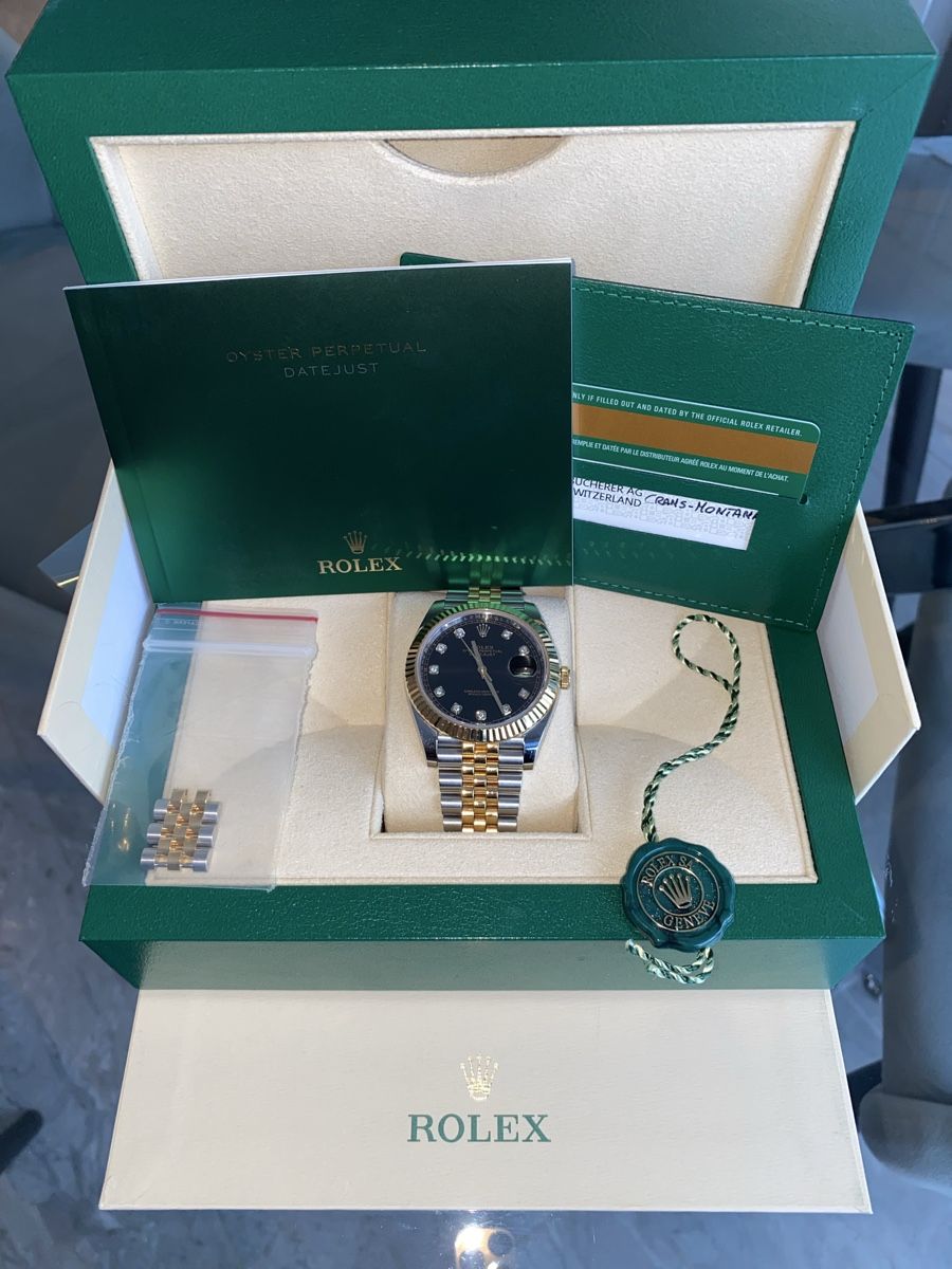 Rolex Uhren: Rolex Datejust 41mm Diamanten Full Set – Gebraucht aus Sierre von Nessii