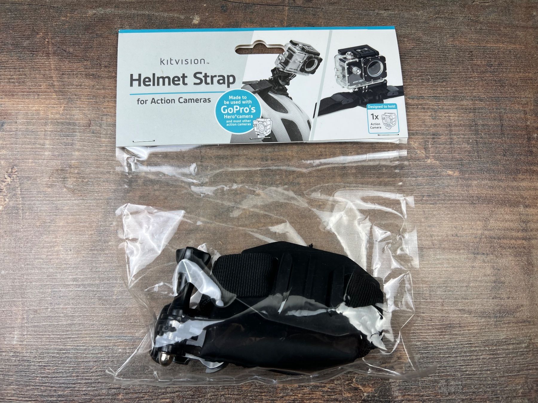 Action Cam: Go pro Helmet Strap for Action cameras – Nuovo e nell'imballaggio originale da Hallau venduto da R.R.91