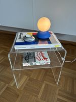 Vintage Beistelltisch Acryl / Plexiglas klar ca 80iger Jahre