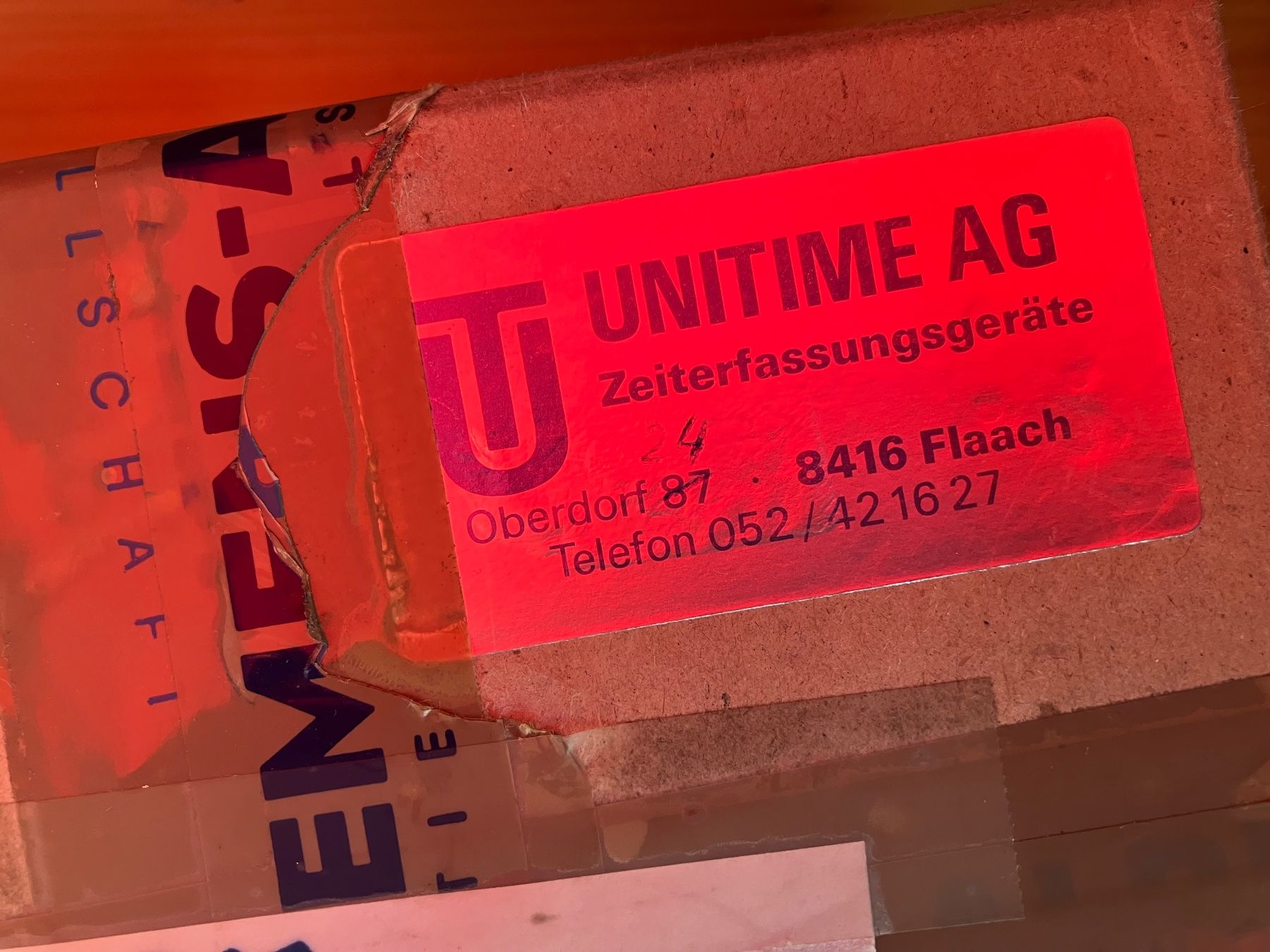 Sistema di controllo: Zeiterfassungsgerät – Usato da Zürich venduto da Ideal0 1