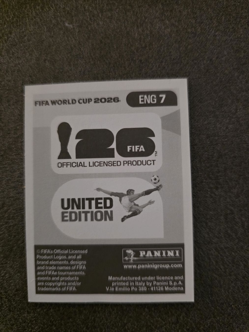Panini Cartes à collectionner: Panini WM 2026 ENG 7 James – Neuf (Voir description) à Romanshorn par leeh78 1
