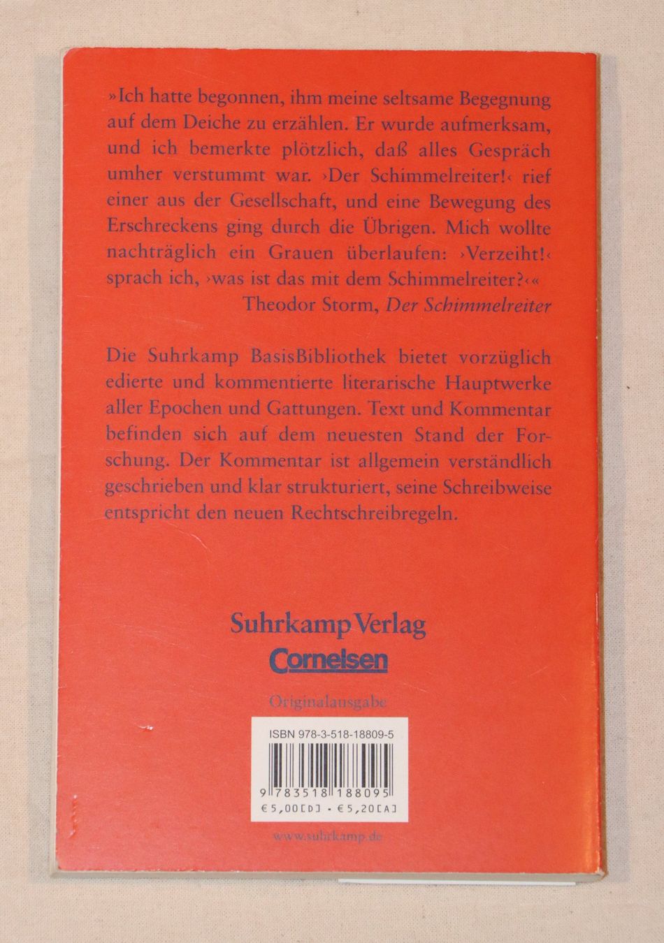 Livres: Der Schimmelreiter – D'occasion à Basel par cla_z7cp 2