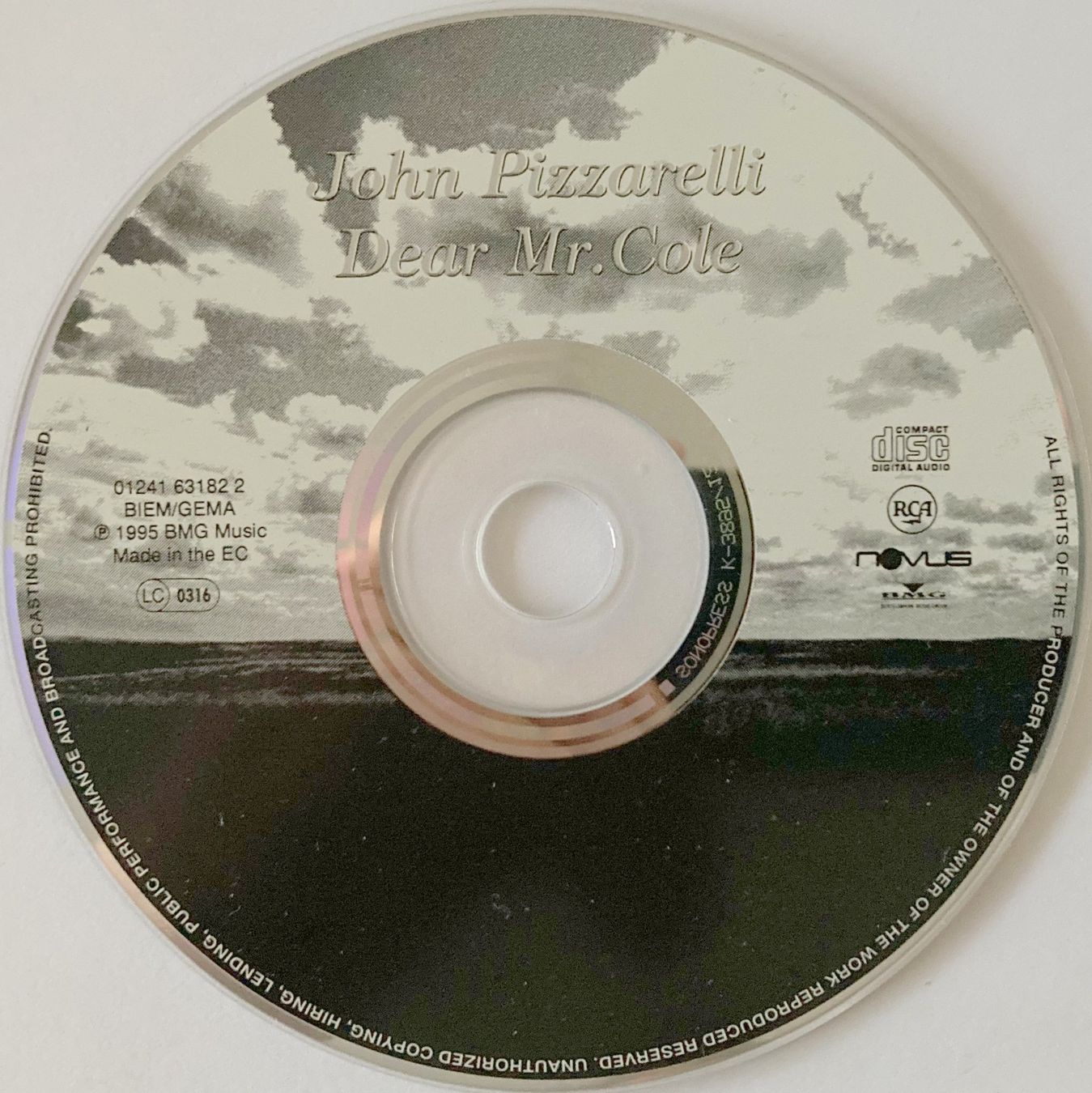CD: JOHN PIZZARELLI - DEAR Mr. COLE (1 CD) – Usato da Bottens venduto da hotter-than-hell 3