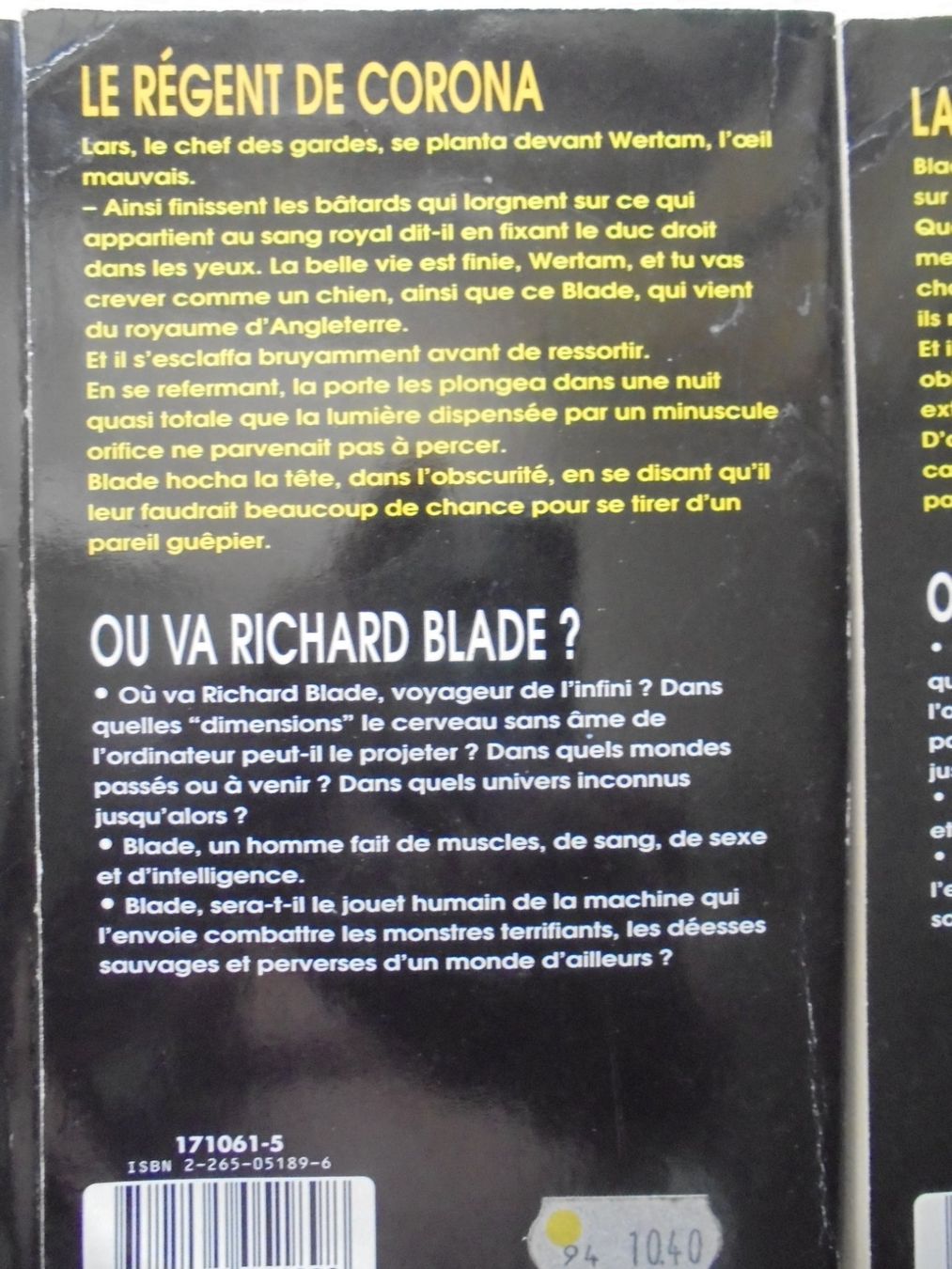 Libri: BLADE 8 romans science-fiction , par Jeffrey Lord – Usato da Crissier venduto da Promopost 4