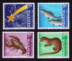 1996_J340-43_Pro Juventute_Bethlehemstern+TIERE_Serie ! **