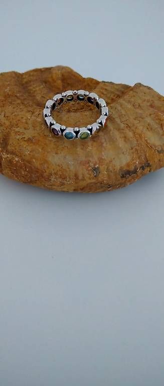 Anelli: Chakra-Edelstein Infinity-Ring – Nuovo (secondo la descrizione) da Lupfig venduto da Flowypr6 3