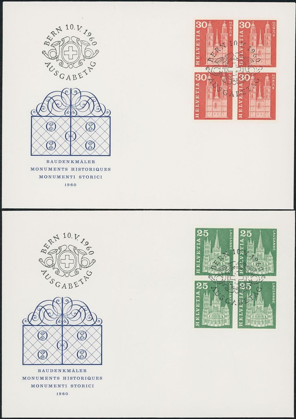Alle Briefmarken: 1960 - Dauermarken - Ersttagsbrief U4 – Gebraucht aus Schindellegi von leecollect 7