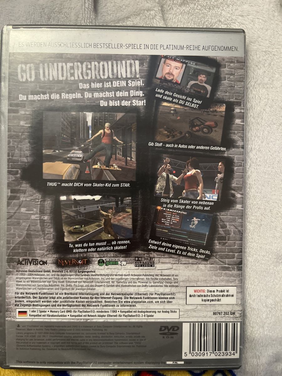 Sony Spiele: Tony Hawks Underground Playstation 2 – Gebraucht aus Landquart von  1