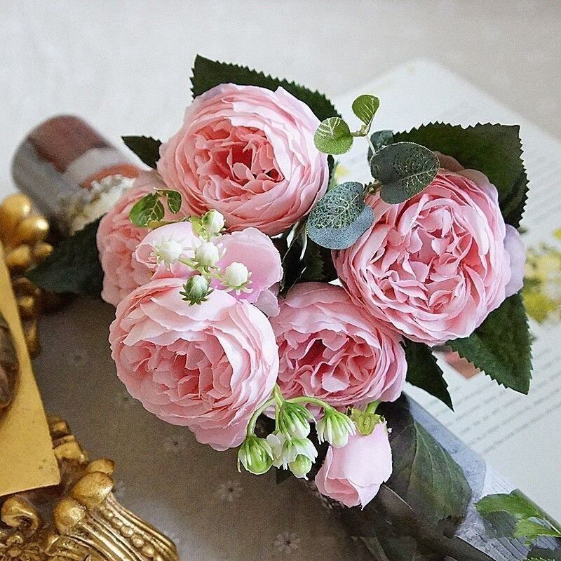 Tutte le decorazioni: Künstliche Pfingstrosen schöne Rose – Nuovo e nell'imballaggio originale da Wittenbach venduto da ChinaSeidenstrasse 3