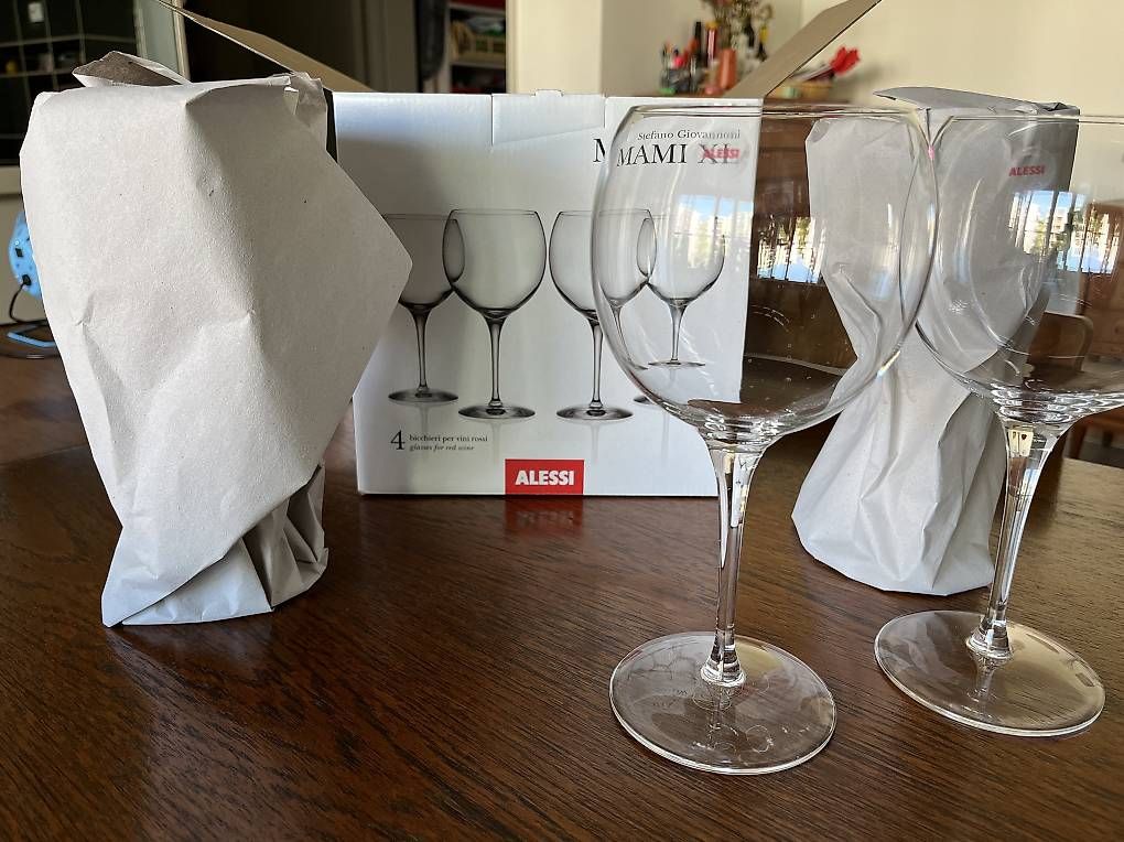 Alessi Bicchieri: 4 Alessi Weingläser Neu – Usato da Zürich venduto da boriana 1