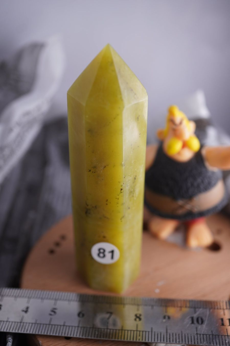 Minerali & Pietre curative: Nephrit Jade       Spitze  ca  95mm x  25mm – Nuovo e nell'imballaggio originale da Eschenbach SG venduto da topstone 4