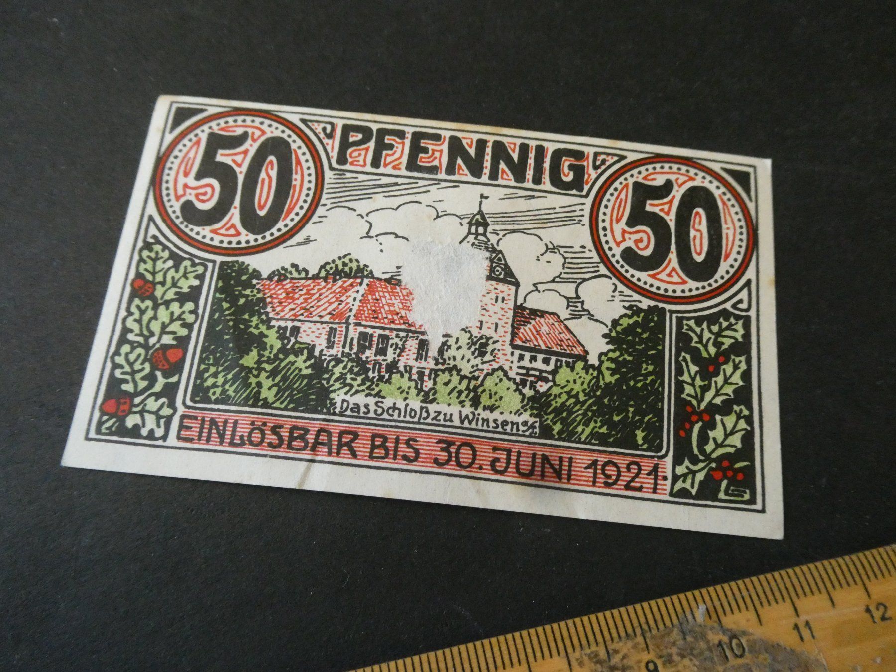 Banknoten: Dt. Reich, Winsen - Notgeldschein – Gebraucht aus Hinterforst von Rohusri 1