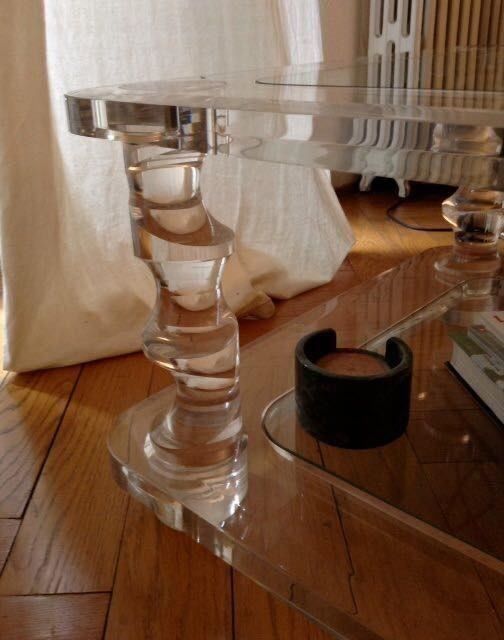 Tische: Table de salon haute qualité verre Crystal – Gebraucht aus Morges von Audemars07 1