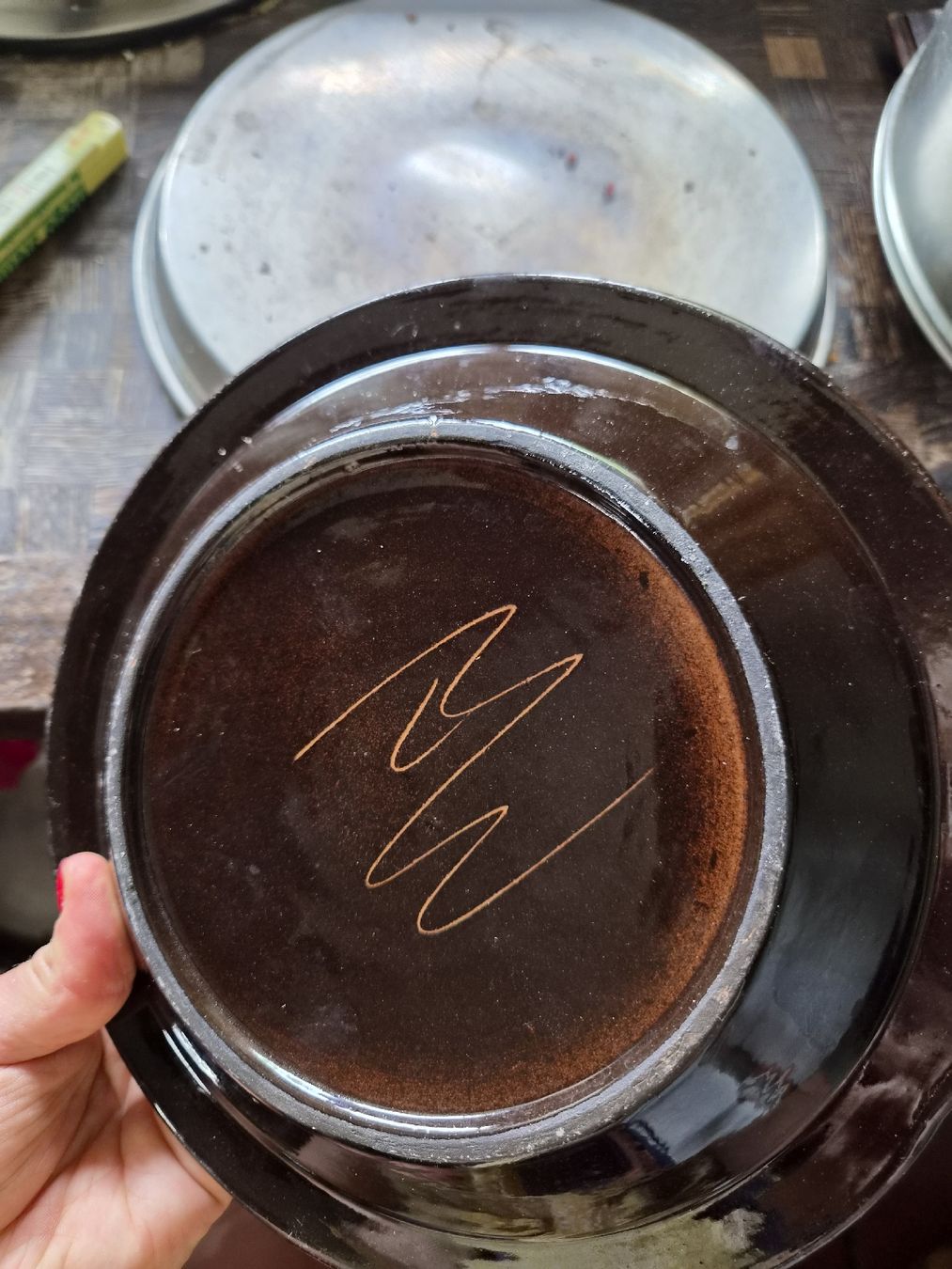 Assiettes: Teller mit Blaubeermuster, 20cm Durchmesser, Stucki-Moser – D'occasion à Herisau par Mischoma 3