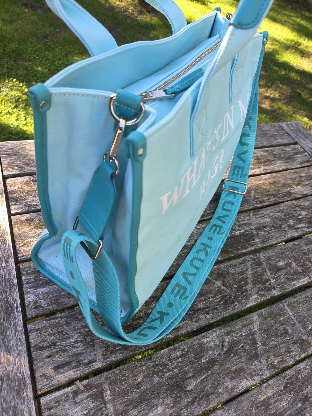 Borse da donna: KUVÉ grosse Handtasche Türkis – Usato da Eglisau venduto da ixia_ixia 1