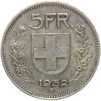 Schweiz 5 Franken 1952