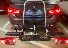 Porte-vélos arrière pour rotule d'attelage BMW