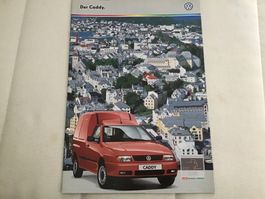 VW Caddy Verkaufsprospekt 20 Seiten Oktober 1998