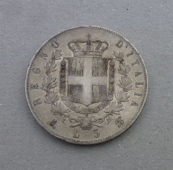 Tutti le monete: Italien ++ 5 Lire 1874 – Usato da Walkringen venduto da Casablanca777 1
