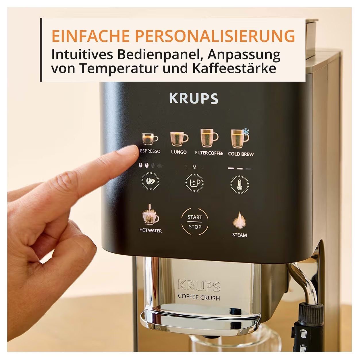 Macchine per caffè & Macchine per espresso: Krups COFFEE CRUSH EXPERIENCE – Nuovo (secondo la descrizione) da Wigoltingen venduto da Glentab 7