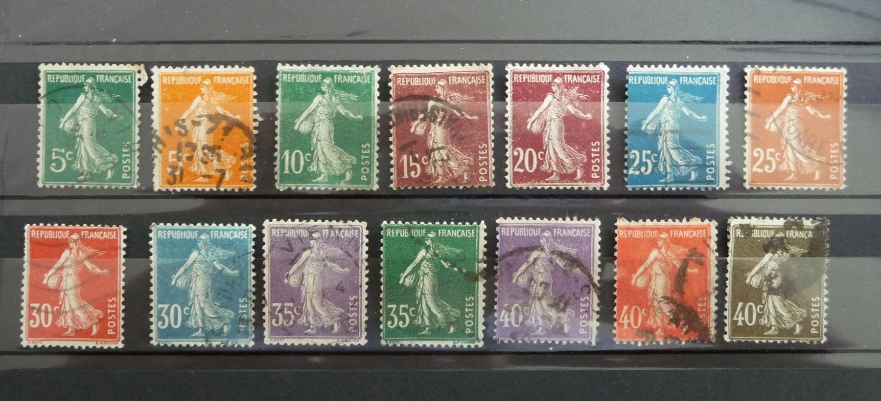 Tutti i francobolli: 1907 Frankreich gestemoelt – Usato da Horgen venduto da FIR-2008