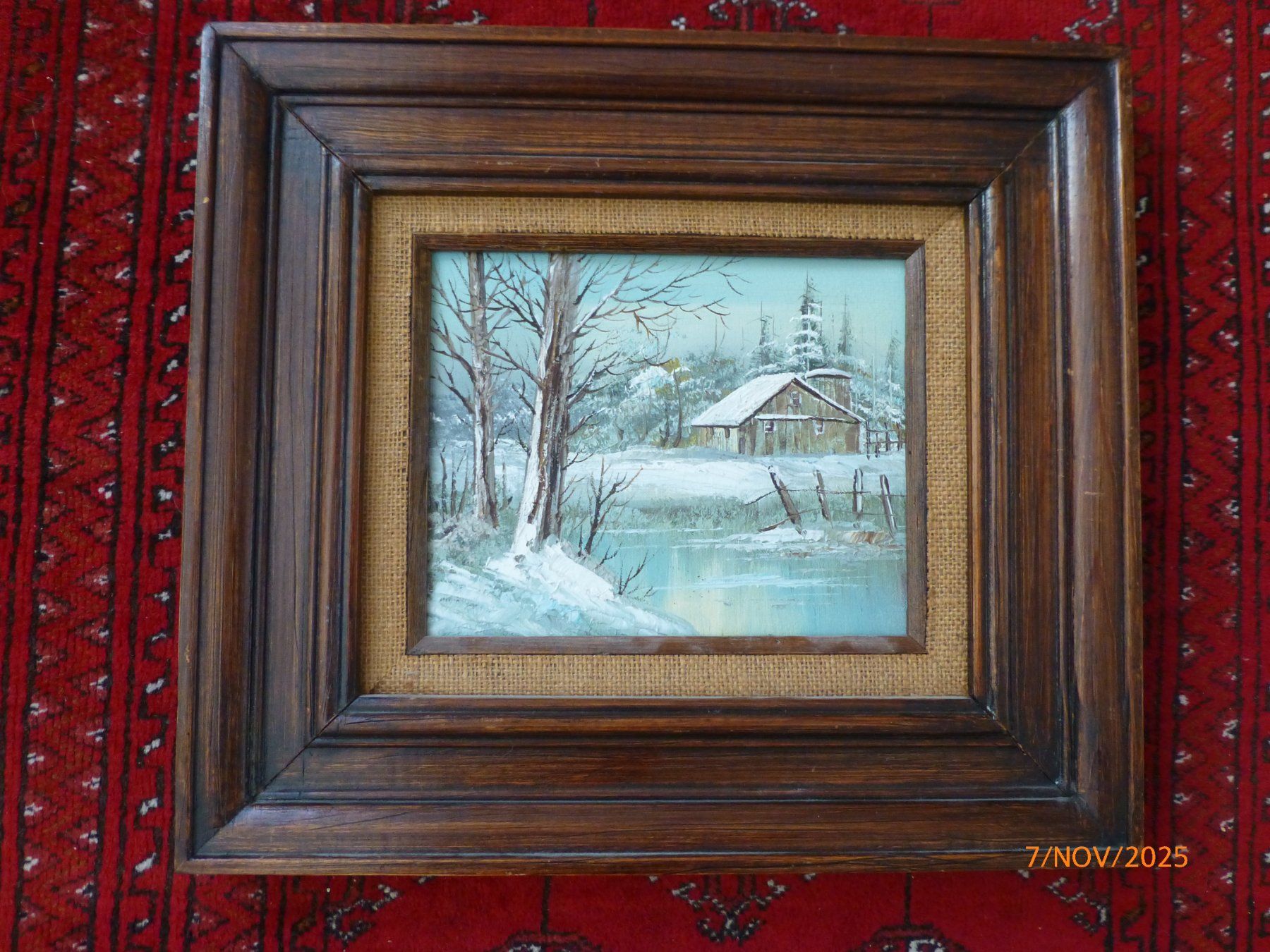 Dipinti: Winterlandschaft Ölgemälde, gerahmt, original. – Usato da Pratteln venduto da Emperial 1