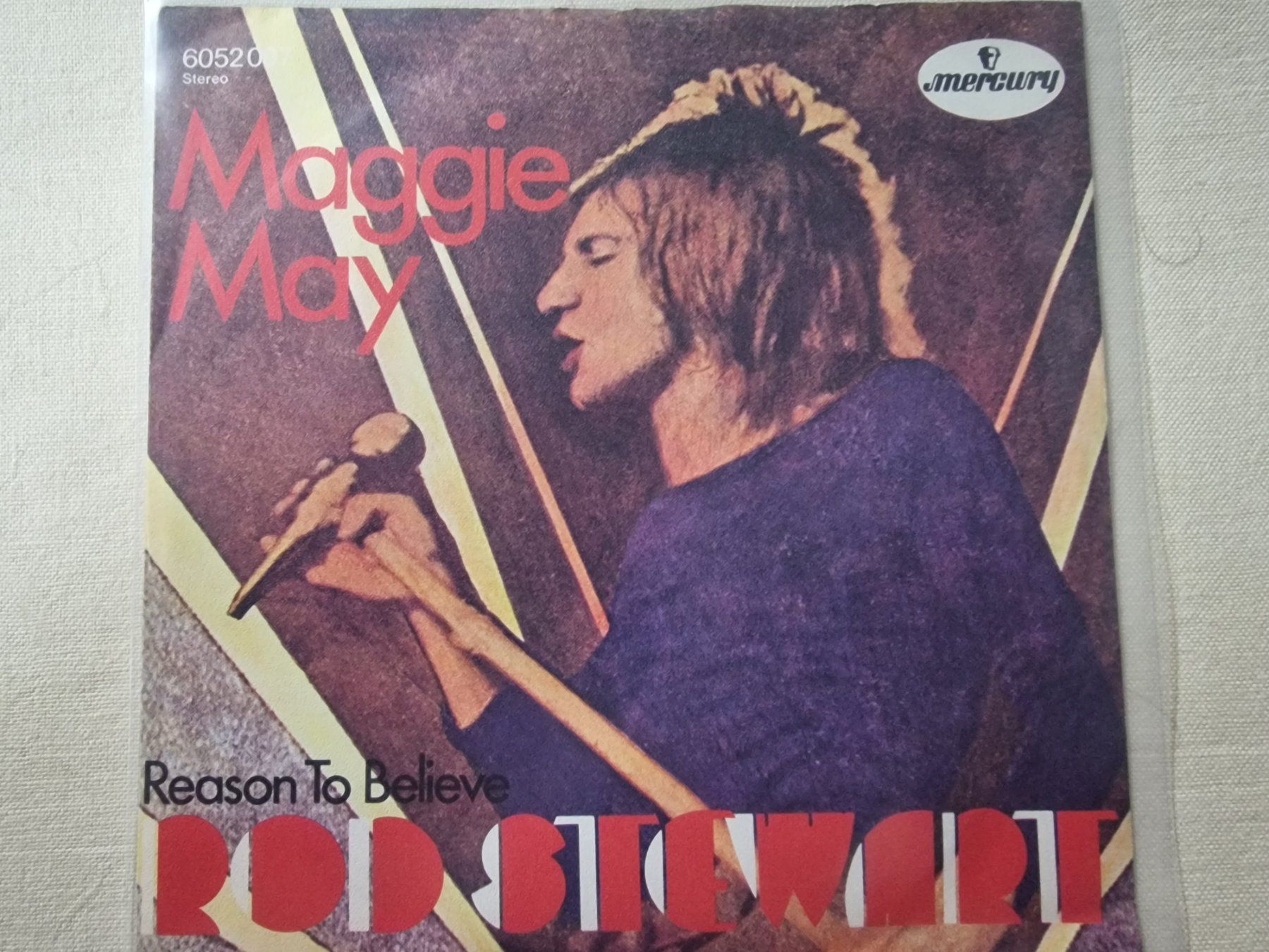 Schallplatten: Rod Stewart Single – Maggie May – Gebraucht aus Root von atelier22