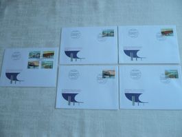 1991 5 FDC Sondermarken III Satz & Einzelmarken SBK 814-817