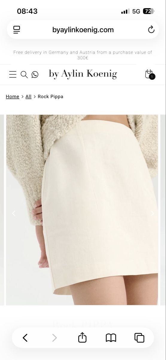 Gonne: Aylin Koenig Minrock Pippa, Beige - Gr. L – Nuovo (secondo la descrizione) da Andwil SG venduto da nin_y2zm 1