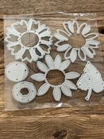 Neues, grosses Stanzschablonen-Set Blumen