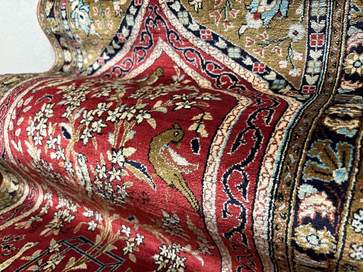 Tappeti: Lebensbaum Qom Ghom Seidenteppich – Usato da Bennau venduto da Mayer_Carpets 6