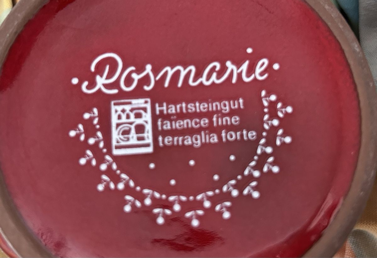 Set di piatti: Geschirr Rosemarie Hartsteingut – Usato da Schwyz venduto da Norbert011 1