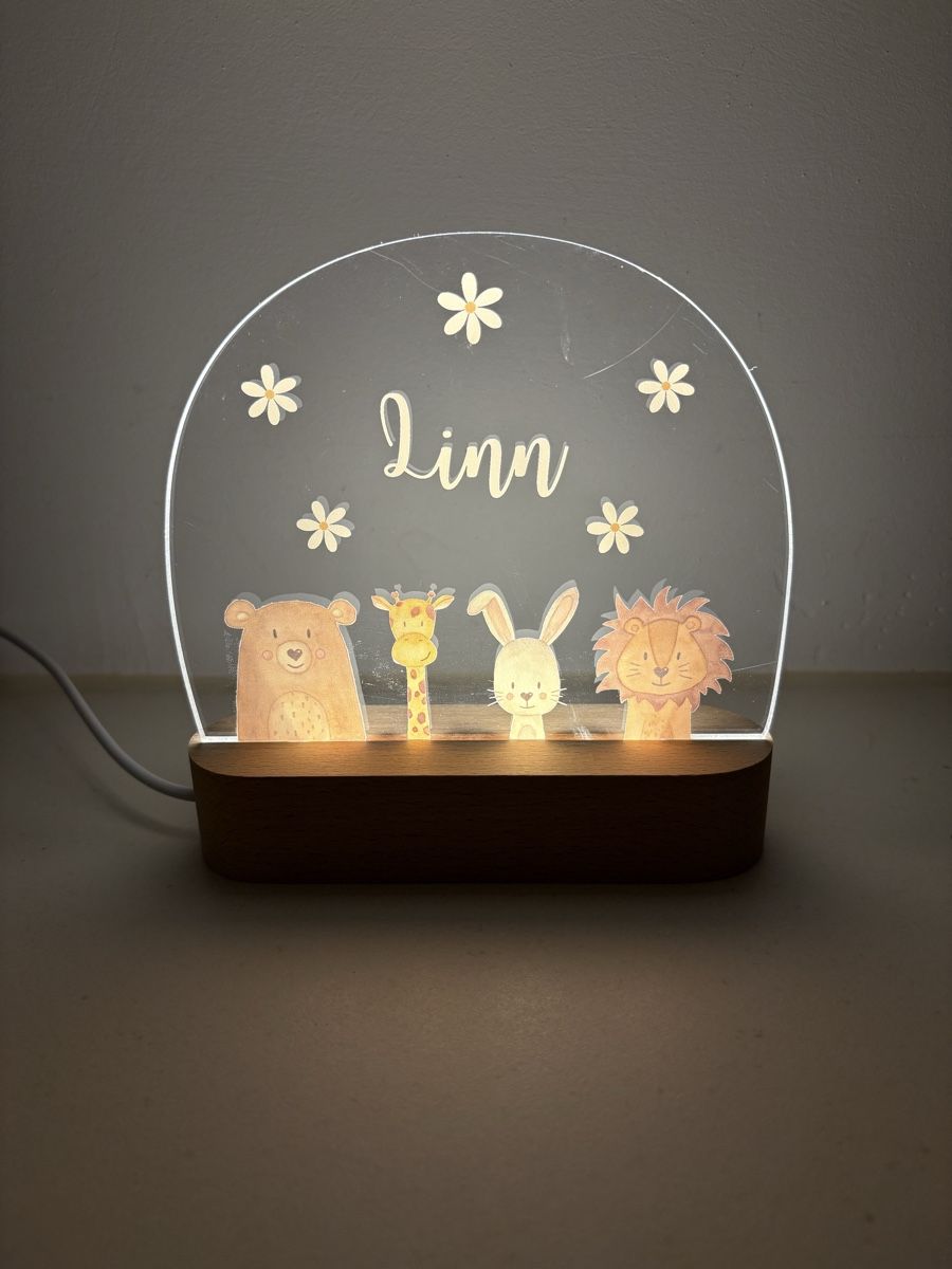 Lampen: Namensschild LINN als LED-Lampe – Gebraucht aus Felsberg von Riggel