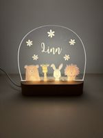 Namensschild LINN als LED-Lampe