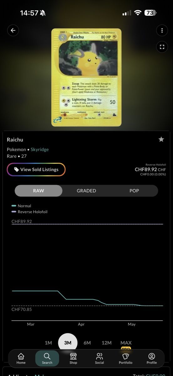 Pokémon Carte collezionabili: Raichu Skyridge 27/144 - Reverse – Nuovo (secondo la descrizione) da Canobbio venduto da ale_85bk 2