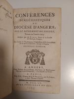 Livre ancien: Conférences ecclésiastiques 1755 - Rare!