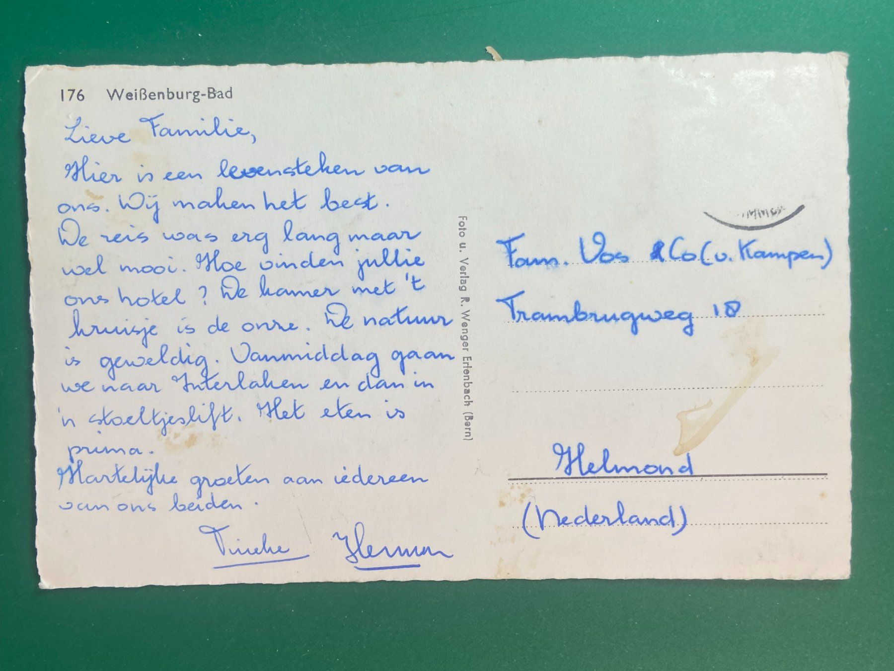 Cartoline postali: Weissenburg-Bad – Usato da Steg VS venduto da _vinci_ 1