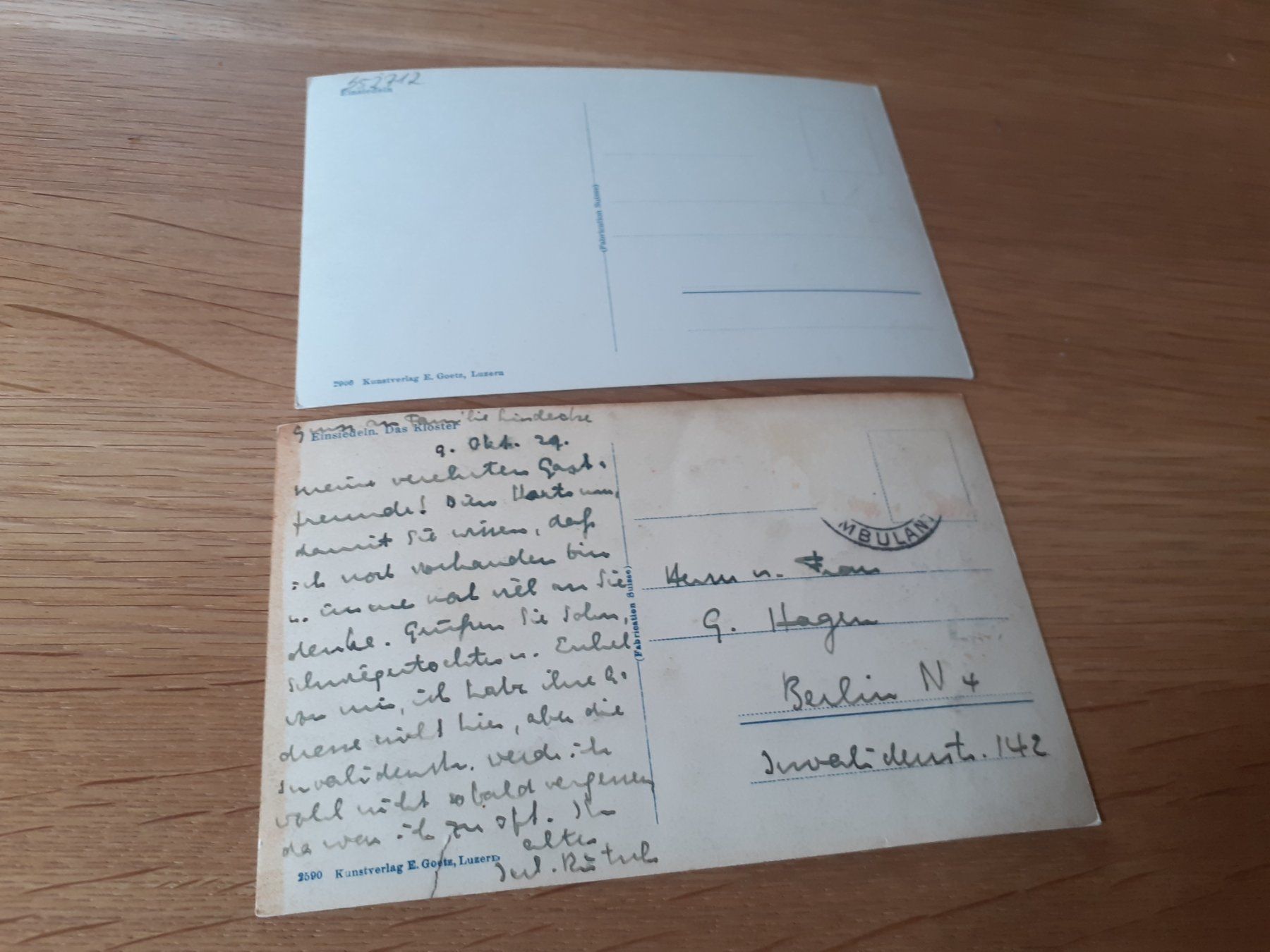 Cartoline postali: EINSIEDELN - KLOSTER – Usato da Winterthur venduto da Ornyx7 1