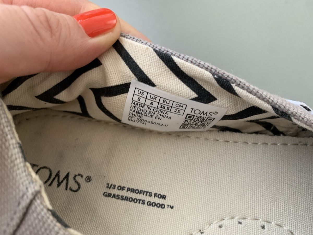 Toms Scarpe da donna: Toms Slipper Alpargata grau Gr. 38.5 – Usato da Zürich venduto da Mar_Ger 2